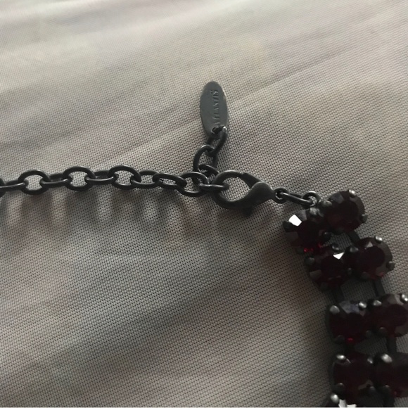 Atlantis Garnet Red Double Strand Swarovski Choker Necklace NEW - Picture 5 of 5